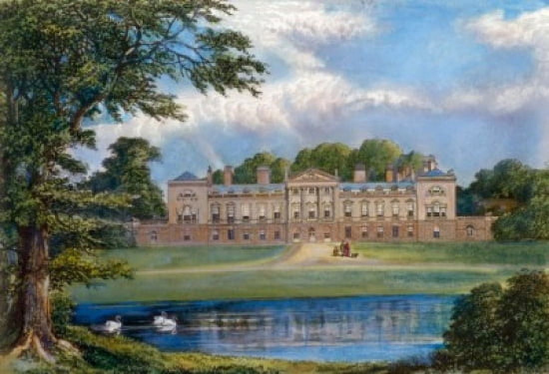 UK Bedfordshire Woburn Abbey unknown artist Canvas Art - (18 x 24)