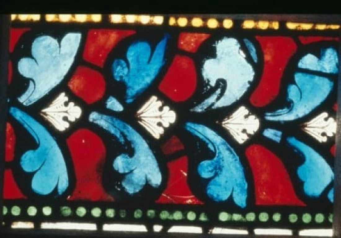 UK  England  Kent  Canterbury  Canterbury Cathedral  Stained glass  Circa 1220 Canvas Art -  (24 x 36)