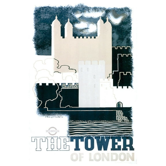 UK_England_Tower of London - Vintage Travel Poster (11x17Inches)