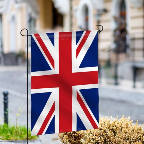 UK Garden Flag 12x18 Inch Union Jack British Yard Banner Double Sided Weatherproof Outdoor Decoration for Lawn Patio House and Party Decor Durable Fabric Flagpole Not Included,A