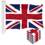 UK Great Britain Flag 3x5FT 5-Pack 150D Printed Polyester By G128