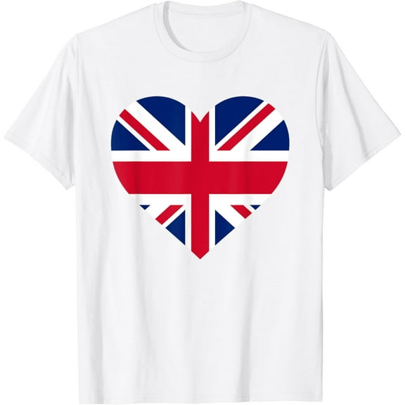 UK Heart United Kingdom British Great Britain T-Shirt