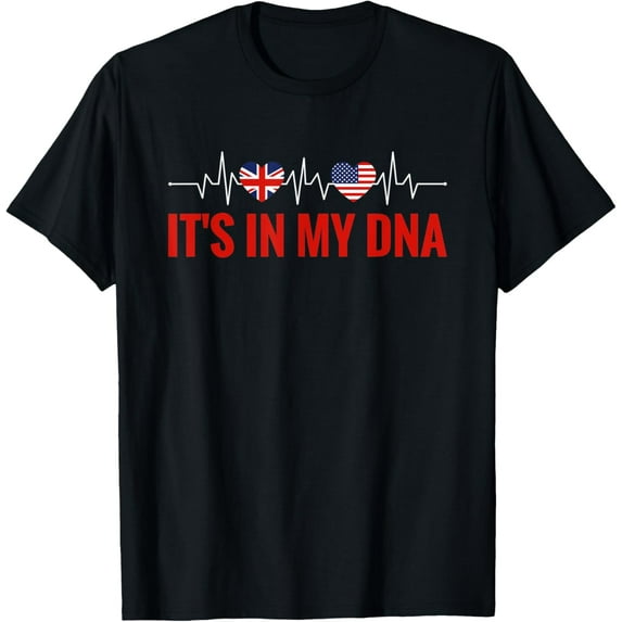 UK It's In My DNA Great Britain England Flag T-Shirt