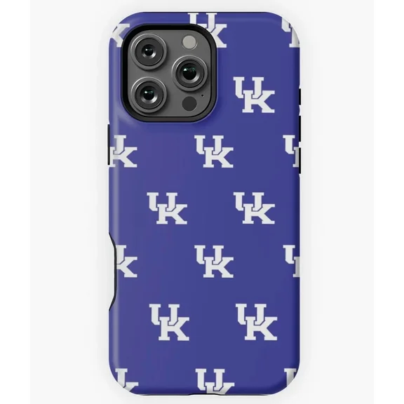 UK Logo Grid Kentucky Fan Phone Cover for iPhone 11 12 13 14 15 16 17 Pro Max