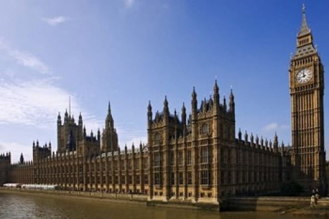 UK London Big Ben and Houses of Parliament Canvas Art - Jaynes Gallery DanitaDelimont (24 x 15)