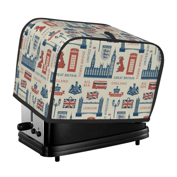 UK London British England 2 Slice Toaster Cover Bread Maker Dust Protective For Small Kitchen Appliance Covers