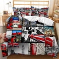 thumbnail image 1 of UK London Duvet Cover London TelephBooth In The Street Traditional Local Cultural England UK Retro R, 1 of 5