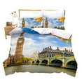 thumbnail image 1 of UK London Duvet Cover London TelephBooth In The Street Traditional Local Cultural England UK Retro R, 1 of 5