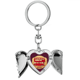 thumbnail image 1 of UK London Umbrella Stamp Red Bus Heart Angel Wing Key Chain Holder, 1 of 3