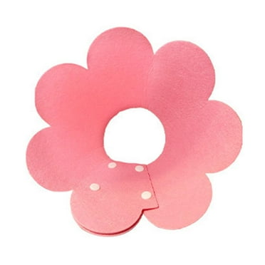 UK Pet Dog Cat Flower Collar Felt Soft Cone Anti Bite New Adjustable E-Collar Z3Y6