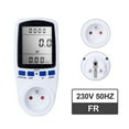 UK PlugIn Electricity Power Consumption Meter Energy Monitor Watt Kwh