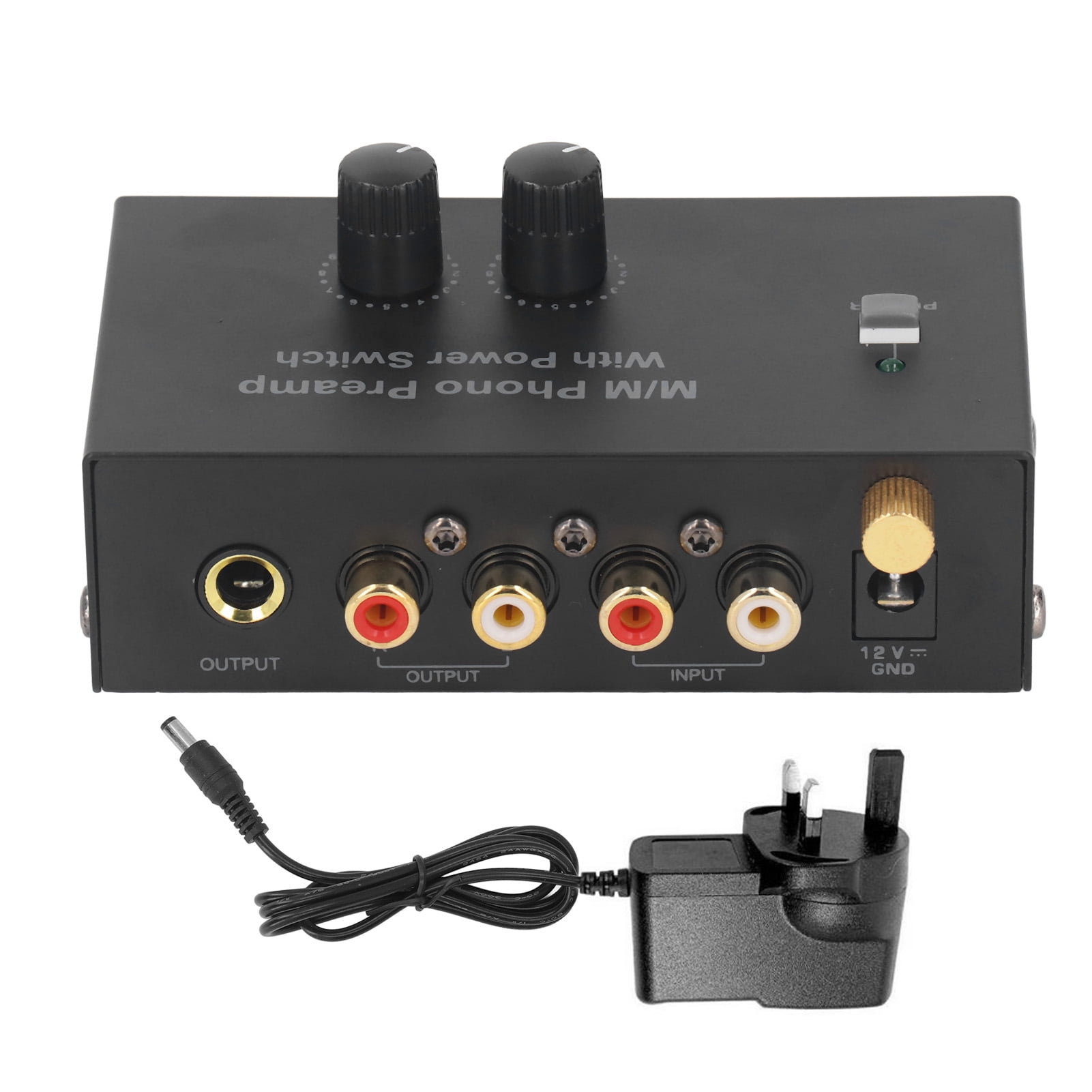 UK Plug Phono Turntable Preamp PP500P Record Player Preamplifier 100