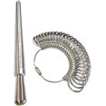 UK Ring Sizer Gauges Set Metal Finger Measure Sizing Mess Jewelry Kit