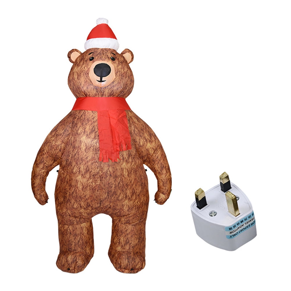 UK Standard Christmas Inflatable 2.1m Inflatable Christmas Bear