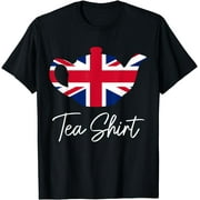 UK Tea Pot Union Jack United Kingdom England Funny Tea T-Shirt