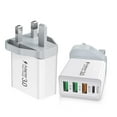 thumbnail image 1 of YIIYRY UK Travel Plug Adapter,4-Port UK USB Charger Fast Charging Cell Phone Wall Chargers,Phone Accessories under $10, 1 of 9