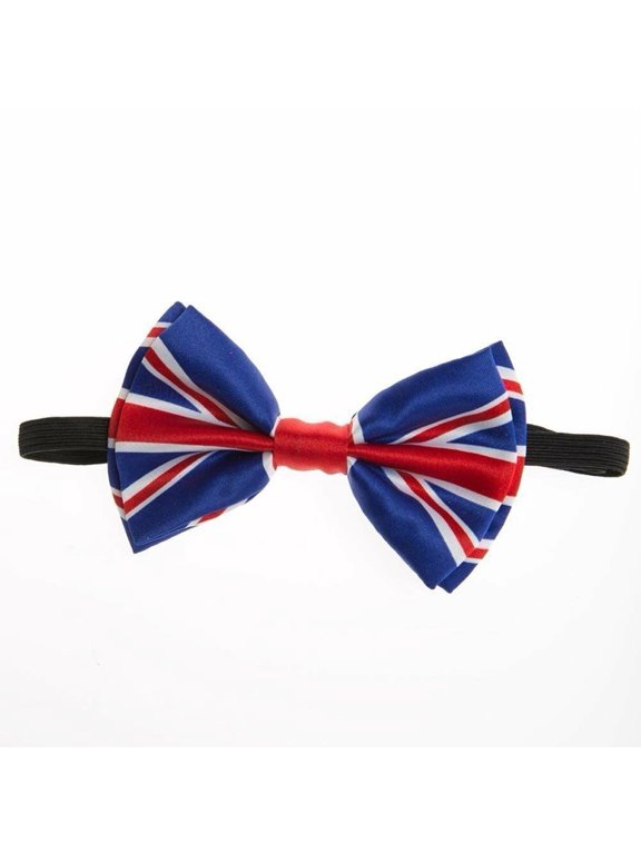 UK Union Jack Bow Tie flag Adjustable Groomsmen Teens Adults - New with box/tags