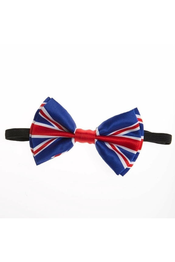 UK Union Jack Bow Tie flag Adjustable Groomsmen Teens Adults - New with box/tags