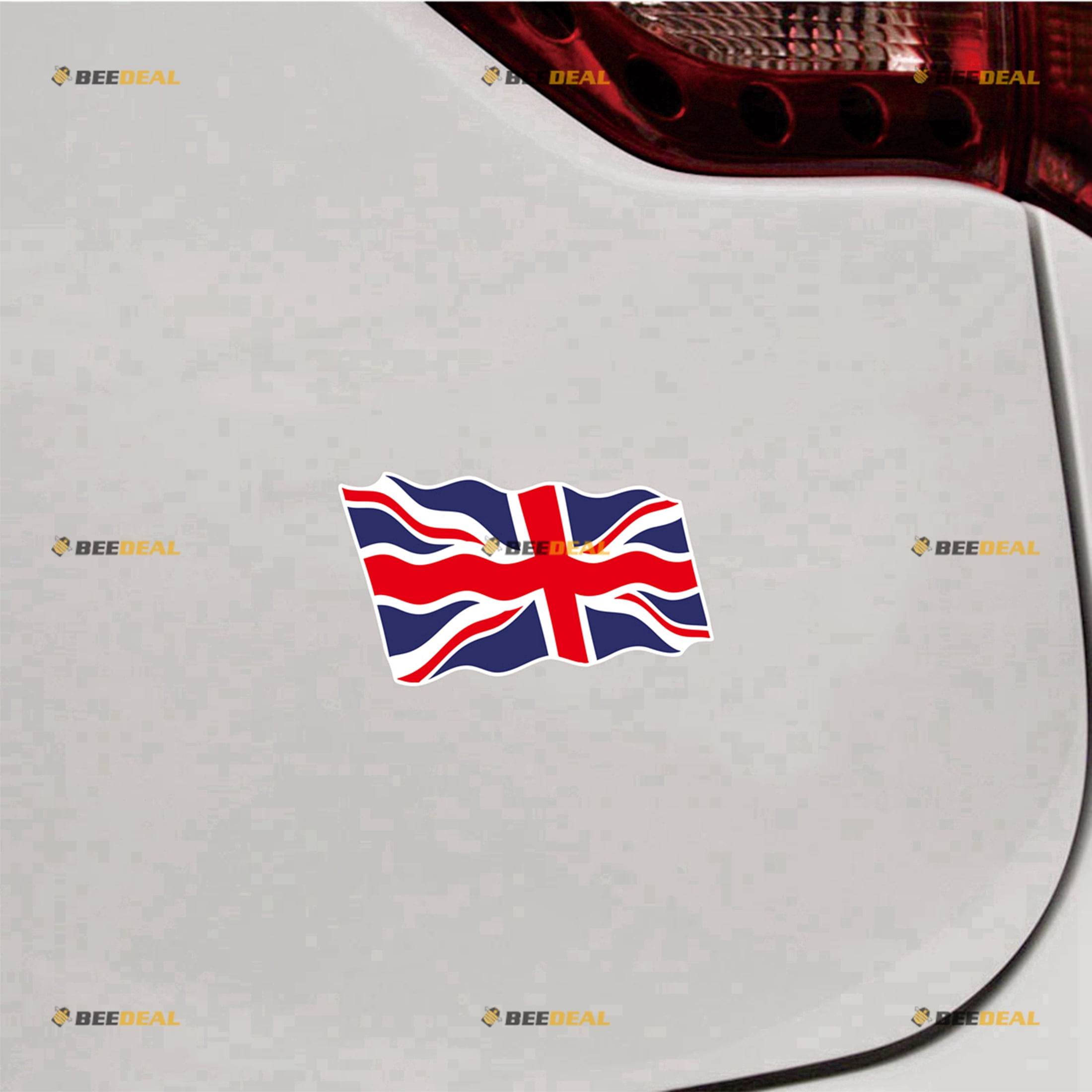 UK Waving Flag Union Jack British Sticker Decal Vinyl - 2 Pack ...