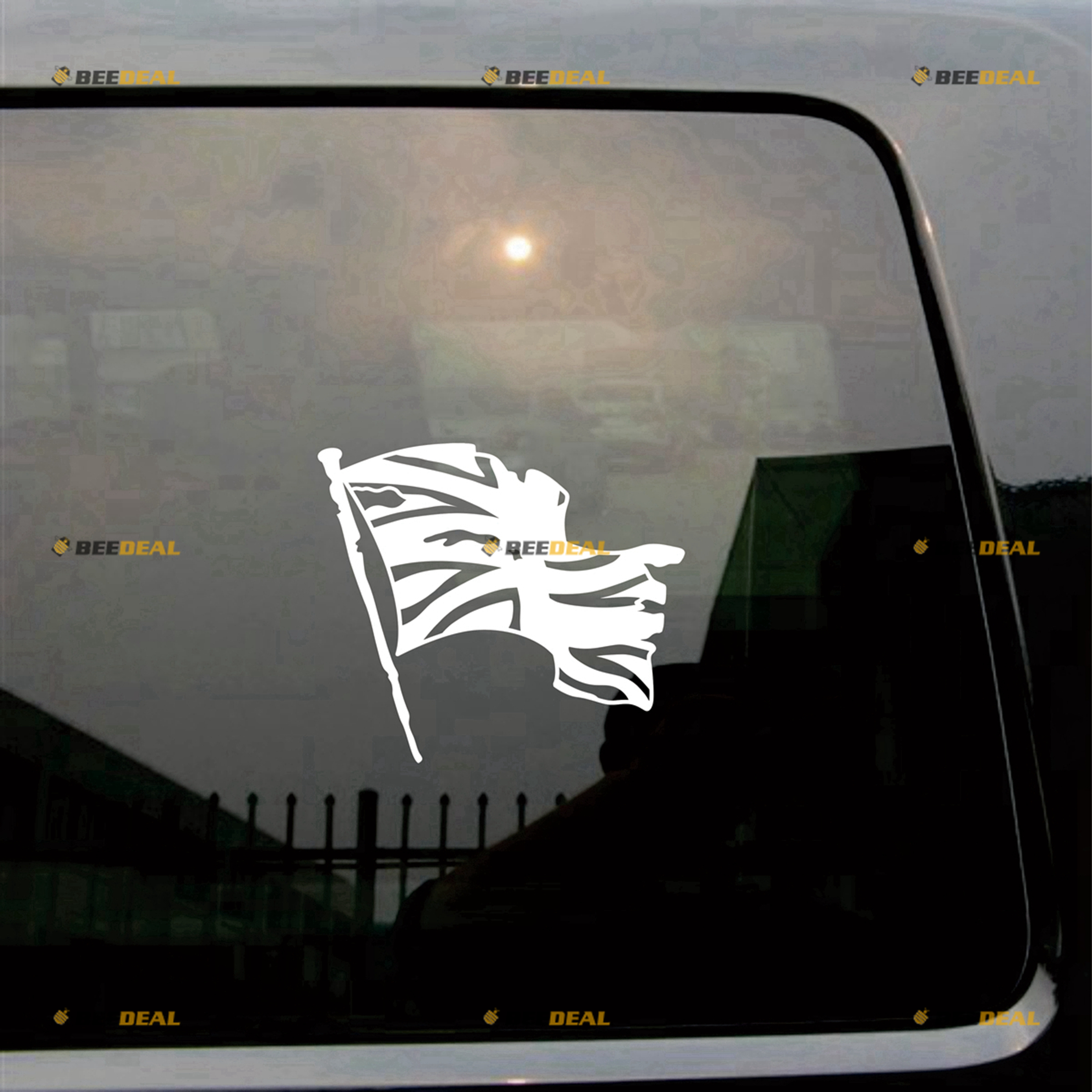 UK Waving Flag Union Jack British Sticker Decal Vinyl Distressed - 2 ...