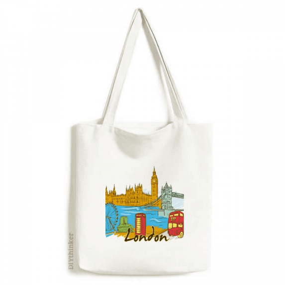 UK the United Kingdom London Tote Canvas Bag Shopping Satchel Casual Handbag