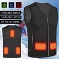 thumbnail image 1 of UKAP 5 Areas Heated Vest Jacket USB Men Women Winter Electric Heated Sleeveless Coat Outdoor Fishing Hunting Waistcoat Hiking Vest For Birthday Christmas Xmas Gifts(10000mAH Battery Optional), 1 of 6