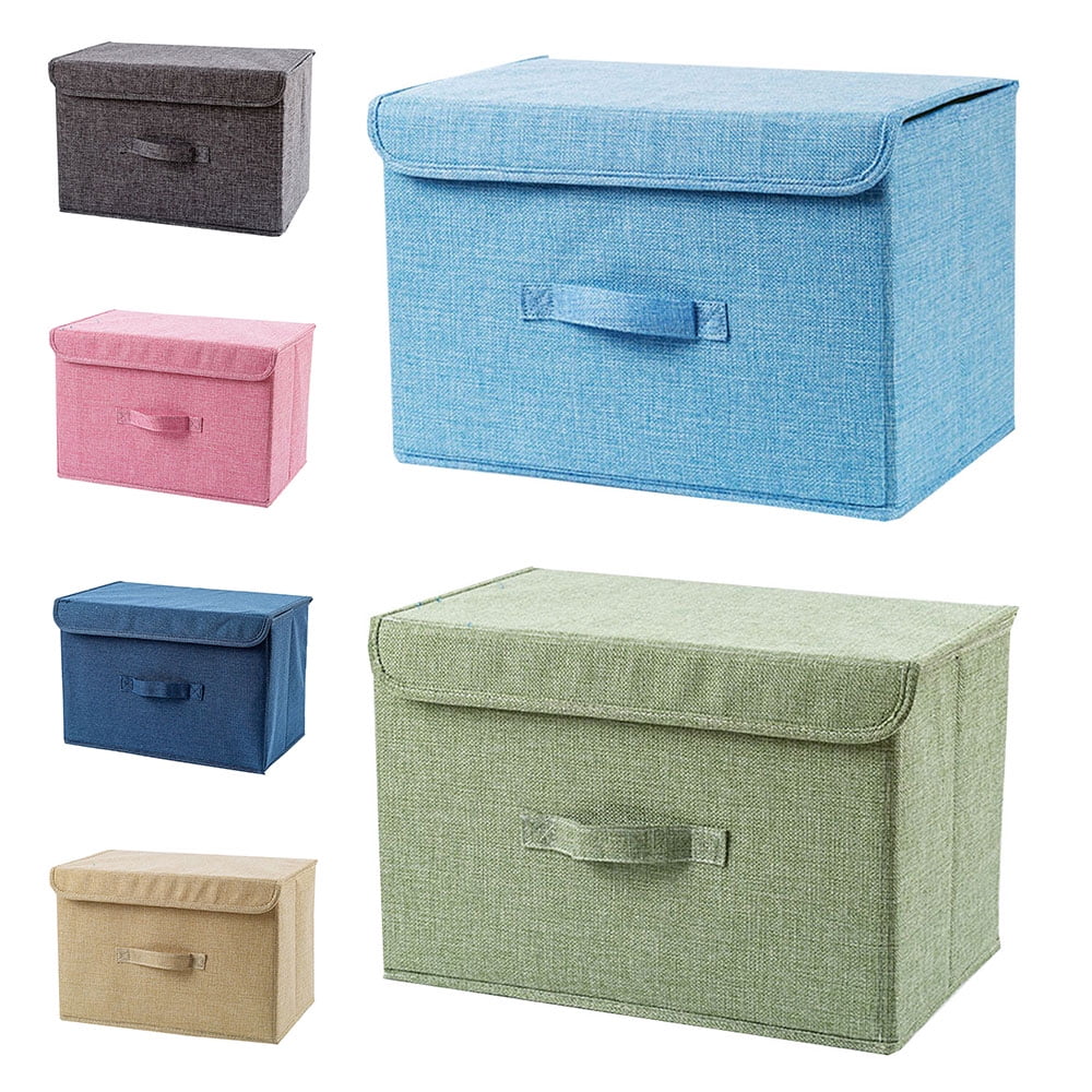 Pezin & Hulin Collapsible Fabric Storage Cubes with Lids, Foldable Cube  Storage Bins for Closet Organzier, Lidded Home Storage Boxes with Label  Cards