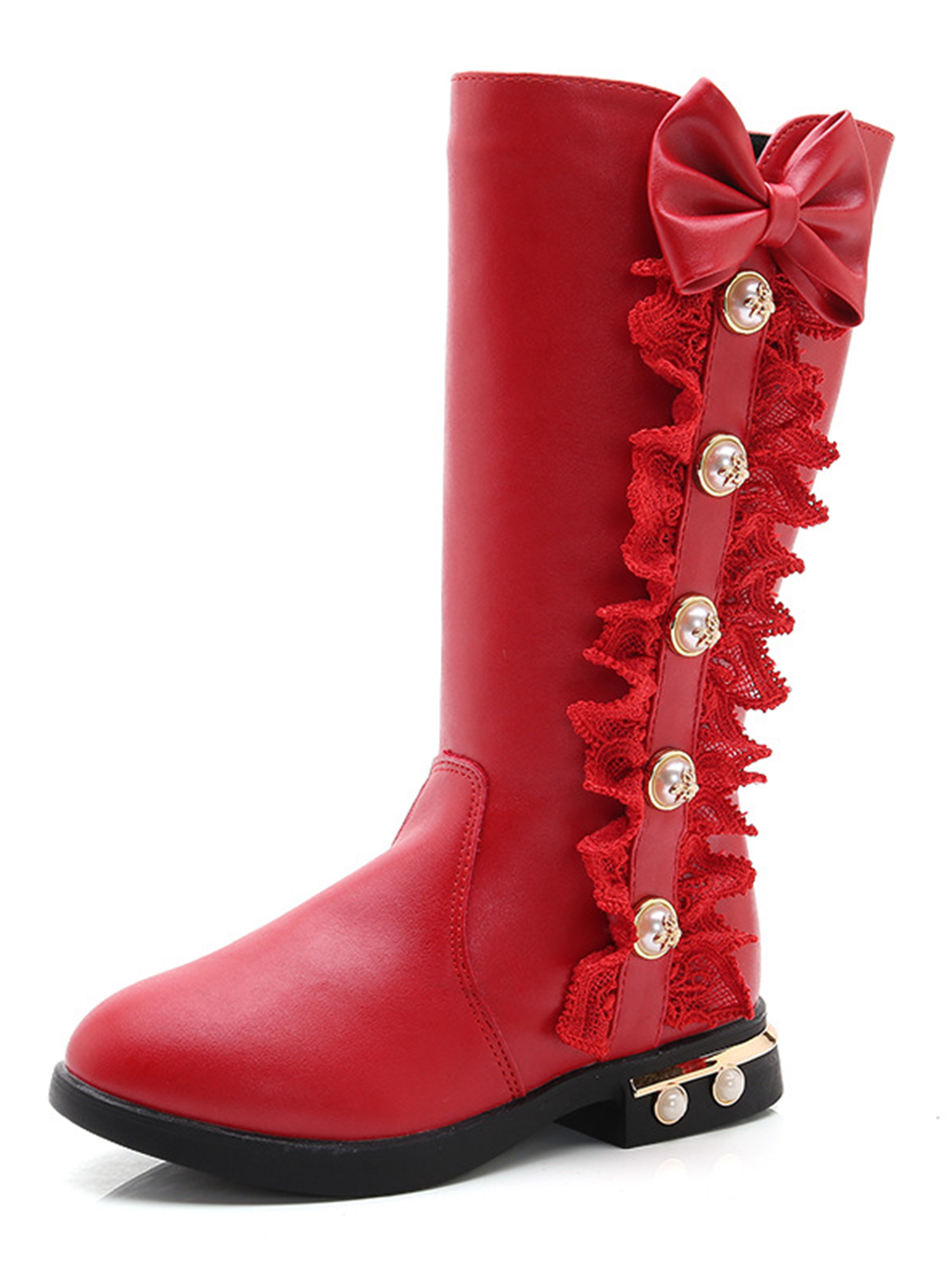 UKAP Girls Snow Boot Plush Lined Knee High Boots Waterproof Winter Warm