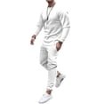 thumbnail image 1 of UKAP Men's Tracksuits Sweat Suit Casual Long Sleeve 2 Piece Outfit Sports Jogging 2 Piece Suits Set, 1 of 2