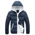 thumbnail image 1 of UKAP Men's Winter Windproof Drawstring Hooded Ski Bubble Jacket Warm Lightweight Mountain Snow Coat Windbreaker Raincoat up to Size 4XL, 1 of 2
