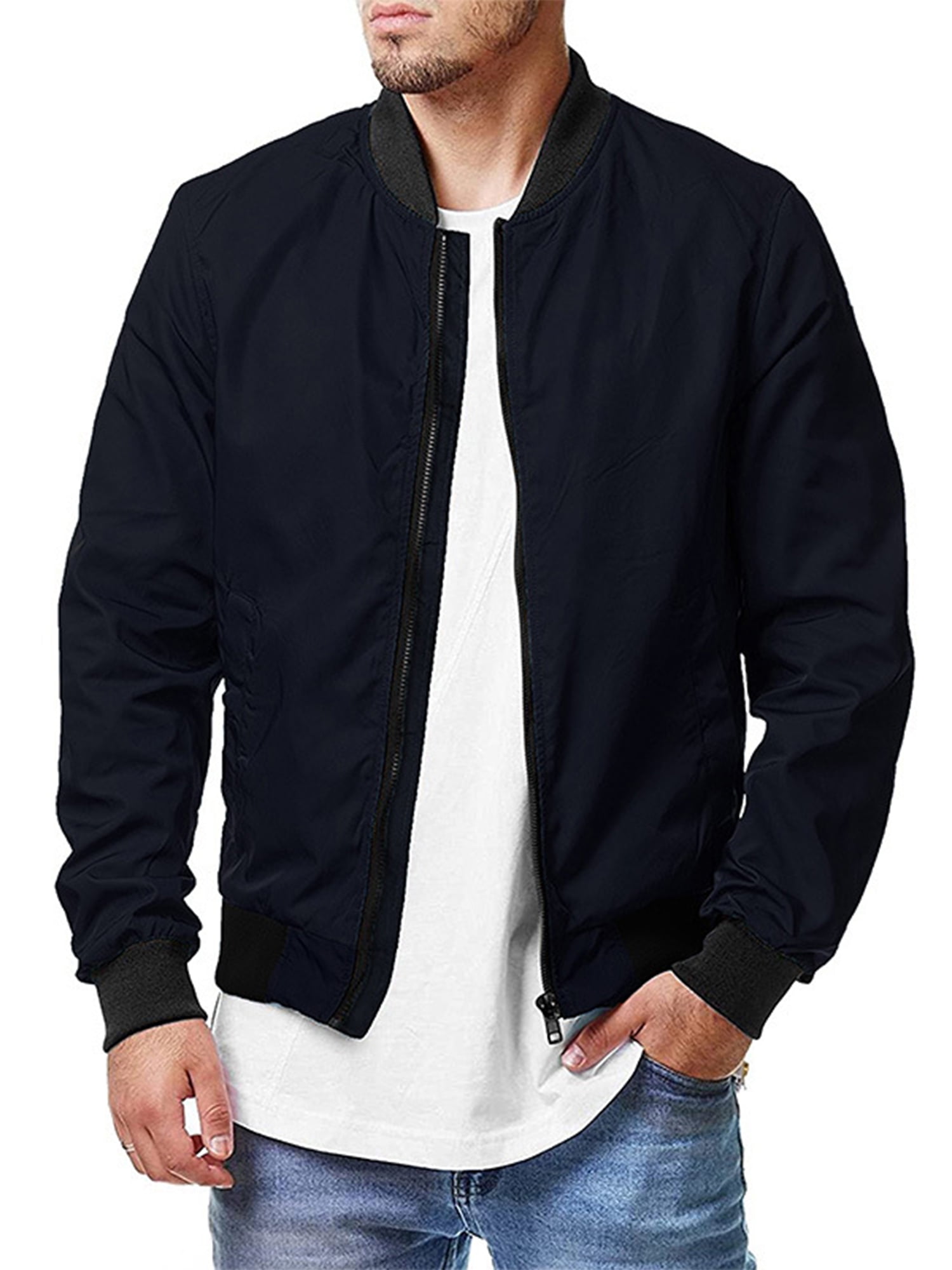 UKAP Mens Baseball Outwear Men s Softshell Bomber Jackets Solid