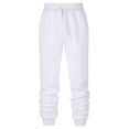 thumbnail image 1 of UKAP Mens Casual Solid Color Sweatpants Elastic Waist Drawstring Thick Pants With Pockets Fleece Winter Trousers White 3XL, 1 of 2