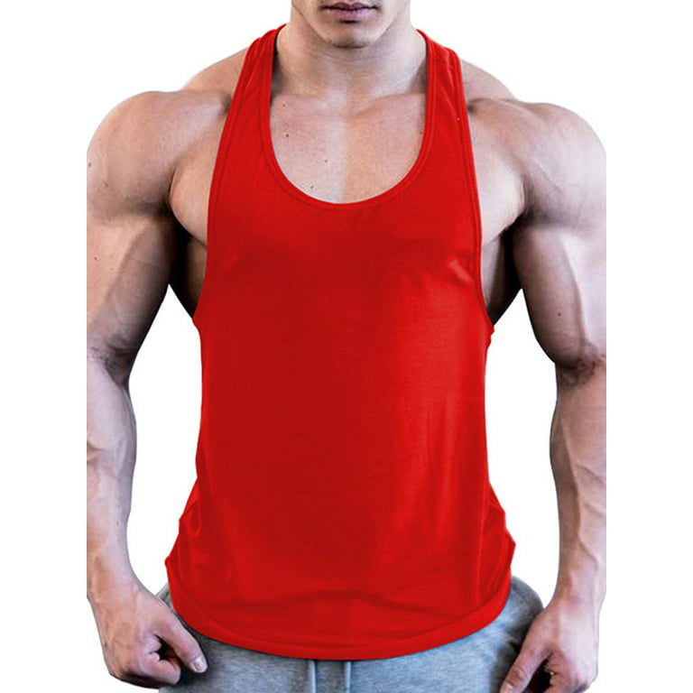 UKAP Mens Cool Dry-Fit Athletic Shirt Sleeveless 4 Way Stretch