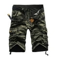 thumbnail image 1 of UKAP Mens Relaxed Fit Outdoor Cargo Shorts Hiking Lounge Capri Shorts Cotton Blend Big & Tall Lightweight Pockets Shorts, 1 of 2