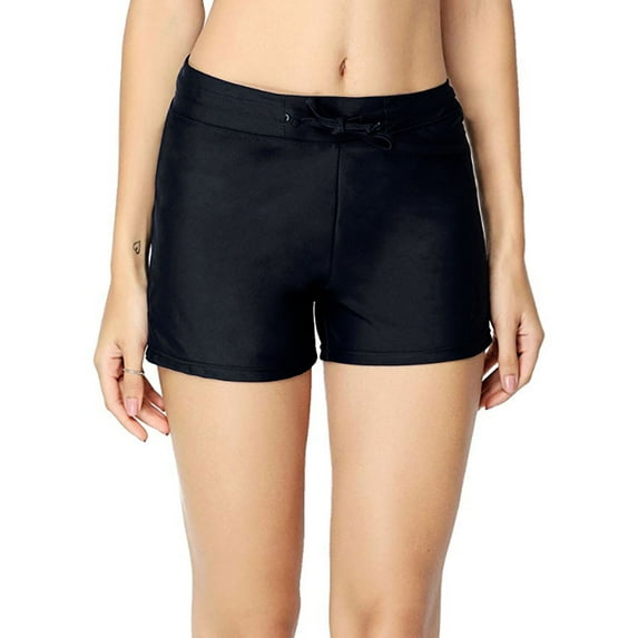 UKAP US Women Ladies High Waist Bikini Tankini Bottoms Plus Size Swim Shorts Beach Shorts Swim Briefs Swimming Pants Swimwear Swimsuit Beachwear Bathing Suit Swimming Costumes Black White Blue