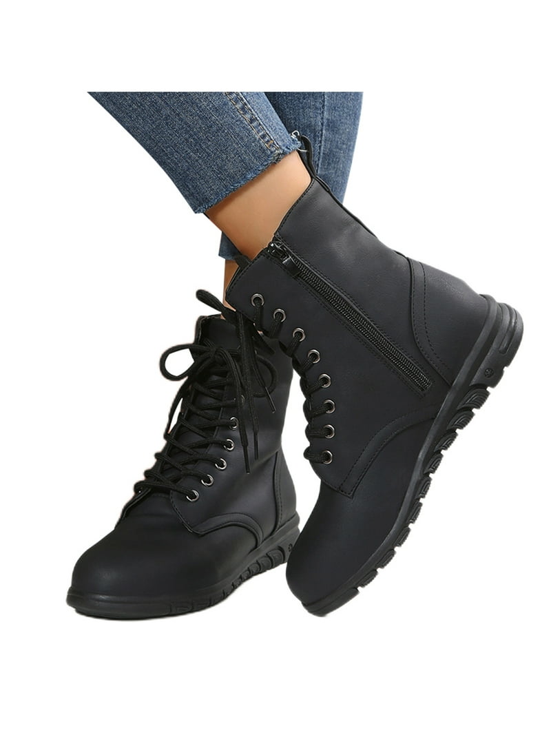 UKAP Women Comfortable Work Boot Outdoor Slip Resistant Side