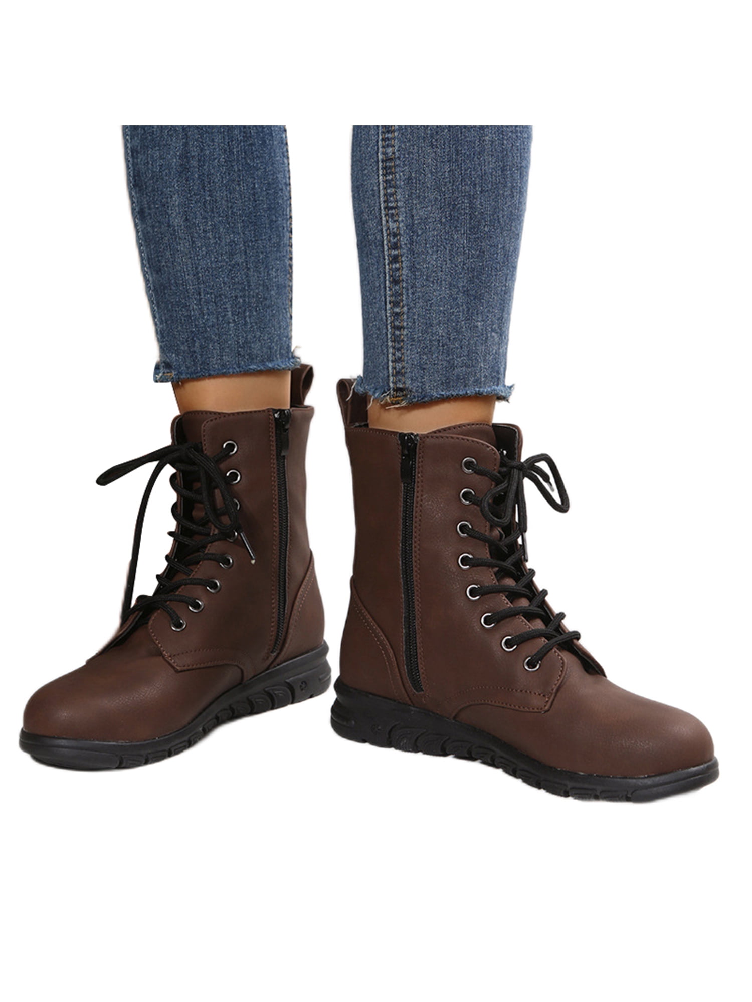 UKAP Women Comfortable Work Boot Outdoor Slip Resistant Side 