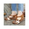 thumbnail image 1 of UKAP Women Summer Sandals Beach Wedge Ankle Strap Causal Comfort Round Toe Outdoor Shoes, 1 of 4