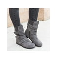 thumbnail image 1 of UKAP Women Winter Shoes Warm Snow Boots Ladies Casual Mid Calf Boots Flat Boots, 1 of 3