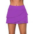 thumbnail image 1 of UKAP Women's Swim Skirts Waistband Mesh Layered Ruffle Swimdress Bathing Suit Skirt Swimsuit Tankini Beach Bottom Board, 1 of 4