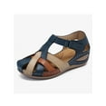 thumbnail image 1 of UKAP Womens Leather Sandals Comfort Loafers Shoes Hollow Out Moccasins, 1 of 3