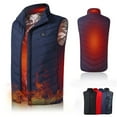 thumbnail image 1 of UKAP Womens Mens Heated Vest Unisex Women Electric USB Charging Heating Jacket Coat Winter Warm Waistcoat with Pocket Thermal Outdoor Sleeveless Vest for Hiking Climbing,Blue, 1 of 8