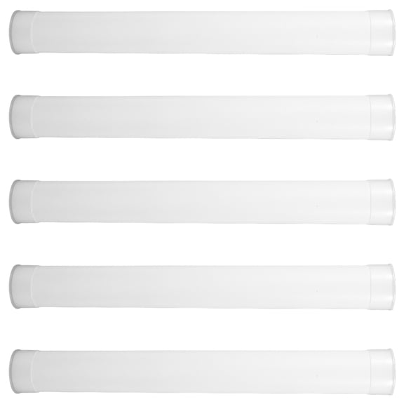 UKCOCO Storage Tube Pe Durable Lightweight White for Outdoor Documents 5Pcs