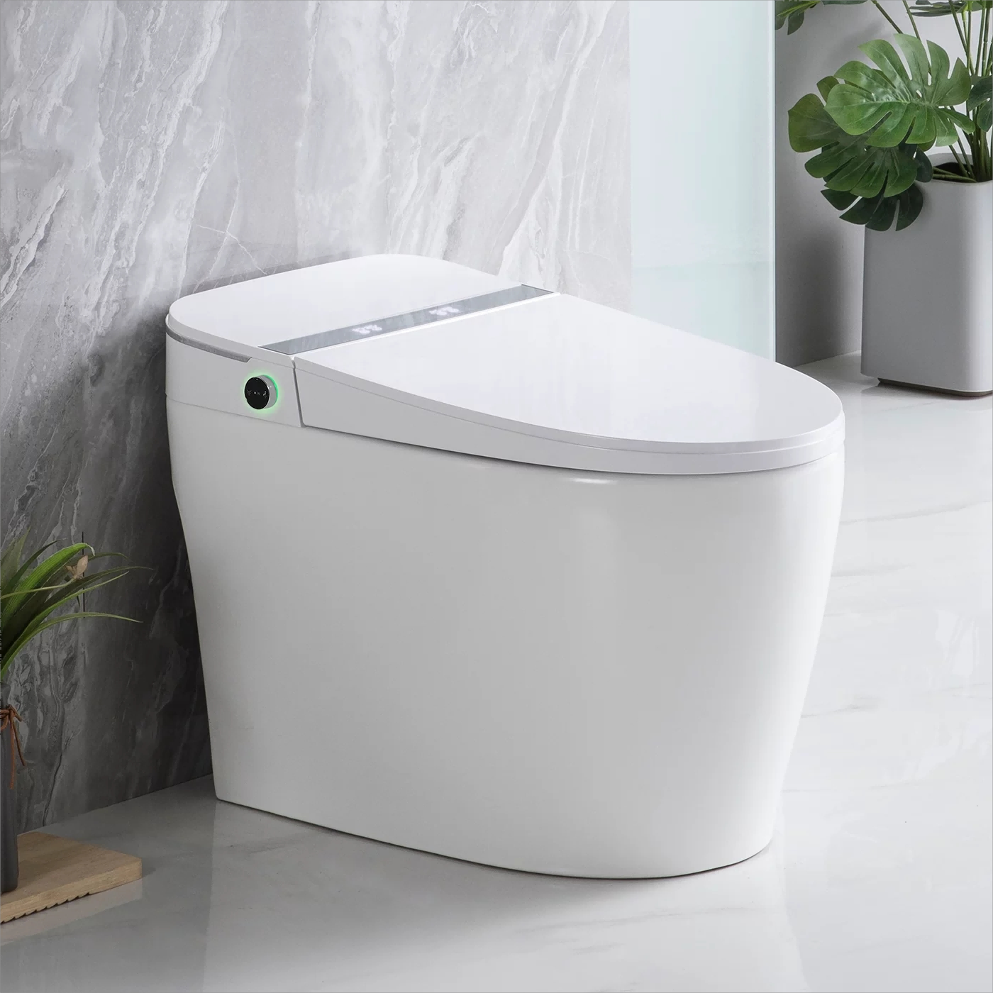 GALBA Small Toilet 24.5" Long X 13.5" Wide X 28.5" High Inch 1Piece 24