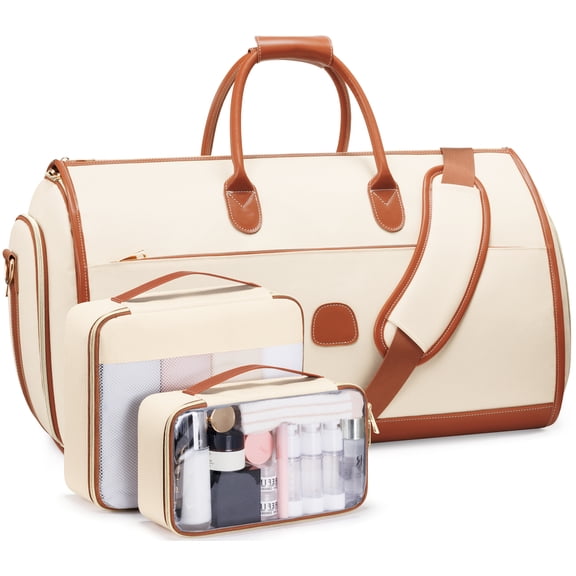 MIUSSE Convertible Garment Bag for Travel 2-in-1 Garment Duffle Bag 60L Carry On Garment Weekender Bag Hanging Suitcase Suit Travel Duffel