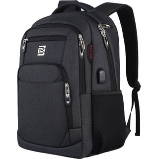 UKEIN Black Laptop Backpack Computer Business Backpack for Adult Water Resistant Anti-Theft Laptop Backpack for Men