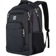 UKEIN Black Laptop Backpack Computer Business Backpack for Adult Water Resistant Anti-Theft Laptop Backpack for Men