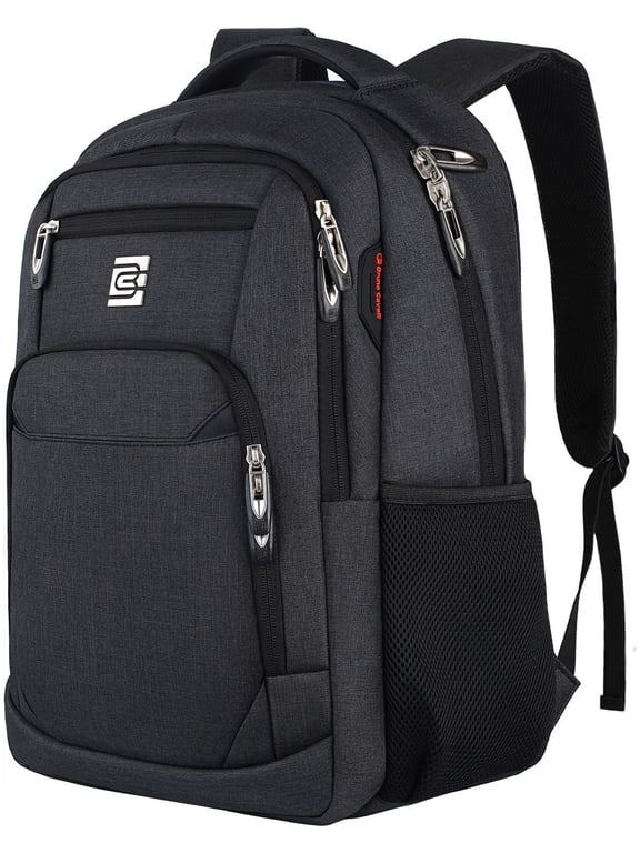 Black Laptop Backpack Computer Business Backpack for Adult Water Resistant Anti-Theft Laptop Backpack for Men