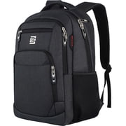 UKEIN Black Laptop Backpack Computer Business Backpack for Adult Water Resistant Anti-Theft Laptop Backpack for Men