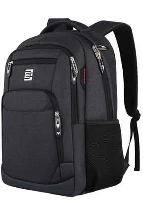 Black Laptop Backpack Computer Business Backpack for Adult Water Resistant Anti-Theft Laptop Backpack for Men